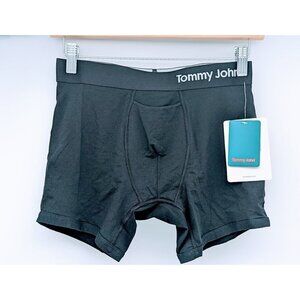 Tommy John Cool Cotton Men's Black Small Boxer Briefs Pima Cotton New With Tags